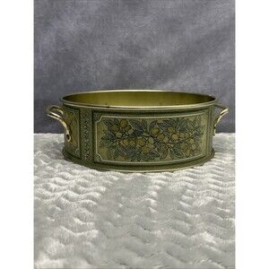 Corning Ware Metal Dish Holder Caddy For Pyrex 624 Bowl Fruit Plums Vintage